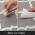 Homcomoda Kitchen Mat Sets 2 Piece Cushioned Anti Fatigue Kitchen Rugs and Mats Waterproof Heavy Duty PVC Comfort Foam Standing Mats for Kitchen Home Sink Laundry Office-17?x28?+17?x47?