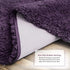 Clara Clark Bathroom Rugs, Ultra Soft Plush Shaggy Bath Rugs, Bath Mats for Bathroom, Machine Wash, Non Slip Backing Rubber, 32 x 48 Inches, Eggplant