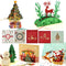 eZAKKA Christmas Cards, 3D Christmas Cards Pop Up Holiday Greeting Gifts Cards with Envelopes for Xmas Merry Christmas New Year, 5-Pack