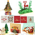 eZAKKA Christmas Cards, 3D Christmas Cards Pop Up Holiday Greeting Gifts Cards with Envelopes for Xmas Merry Christmas New Year, 5-Pack