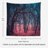 Shrahala Stranger Red Forest Tapestry, Mystic Green Moonlight Wall Hanging Large Tapestry Psychedelic Tapestry Decorations Bedroom Living Room Dorm(59.1 x 59.1 Inches, Red Forest)