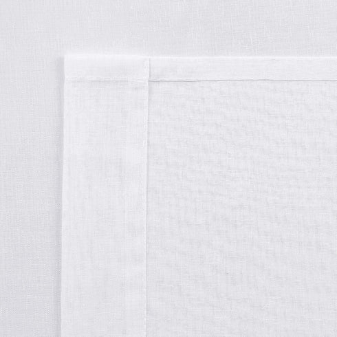 DWCN White Sheer Curtains Semi Transparent Voile Rod Pocket Curtains for Bedroom and Living Room, 42 x 72 inches Long, Set of 2 Panels