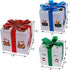 Glory Island Christmas Decorations Lighted Boxes, Set of 3 Lighted Merry Box, Santa Claus Snowman Pattern Box for Xmas Tree Indoor Outdoor Home Fireplace Yard Garden