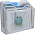 EasyPAG Mesh Desktop/Wall Mounted File Holder Organizer Literature Rack Silver