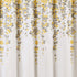 Lush Decor Weeping Flower Shower Curtain-Fabric Floral Vine Print Design, 72 x 72, Yellow & Gray