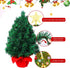 Small Christmas Tree, 2ft Mini Christmas Tree, Artificial Small Desktop Xmas Tree with Lights and Tree Ornaments, for Christmas Thanksgiving Decorations