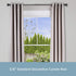 Kenney KN75795NP Seville 5/8" Standard Decorative Window Curtain Rod, 28-48", Matte Black