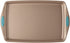 Rachael Ray Cucina Nonstick Bakeware with Grips, Nonstick Cookie Sheet / Baking Sheet - 11 Inch x 17 Inch, Latte Brown