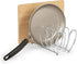 Spectrum Diversified Bloom Kitchen Lid Holder Organizer for Plates, Cutting Boards Bakeware, Cooling Racks, Pots & Pans, Serving Trays, and Reusable Containers, Chrome