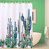 Alishomtll Bathroom Shower Curtain Tropical Cactus Shower Curtains with 12 Hooks, Cactus Flowers Blossom Bath Curtain Durable Waterproof Fabric Bathroom Curtain (Cactus, 70 — 69 inches)