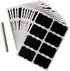 FirstZi 96pcs 50mmx35mm Black Resuable Chalkboard Sticker Labels for Storage Bins, Glass Jars, Canisters, Bottles, Pantry, Crafts, with 1pc White Chalk Marker
