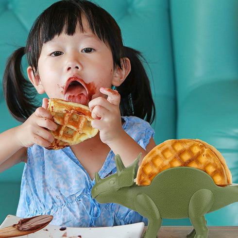 Funwares TriceraTaco Holder Ultimate Dinosaur Taco Stand, Holds 2, Green