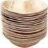 25 Compostable Heart Shaped Palm Leaf Plates - 6.5 Inch - Party Supplies Disposable Plates for Appetizer Cake Dessert