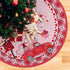 fzbali Happy Valentine™s Day 48? Large Gnome Couple Love Christmas Tree Skirt Lace-up Red Truck Hearts, Pink Buffalo Plaid Check Rustic Home Decorations Holiday Party Farmhouse Decor