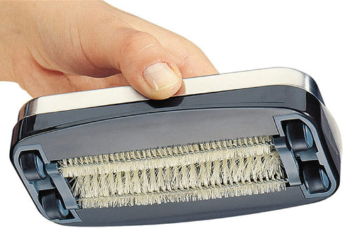 Cilio Stainless Steel Table Remover, Handheld Manual Crumb Sweeper, Silver/Black