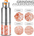 JXXM Gravity Electric Salt and Pepper Grinder Set, Automatic One Hand Pepper Mill Grinder with Battery Operated 2 Pack