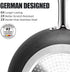 MICHELANGELO Small Frying Pan with Lid, Hard Anodized Frying Pan Nonstick, 8 Inch Frying Pan with Granite-derived Coating, 8 Inch Skillet with Lid, Nonstick Frying Pan with Lid