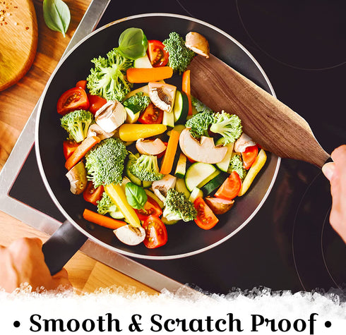 5 PC Spurtles Kitchen Tools As Seen on Tv , Spurtle Set with Black Handles , Spurtle Set As Seen on Tv Acadia Wood , Wooden Spurtle , Spurtle As Seen On Tv , Spurtle Reviews , Spurtle