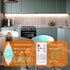Under Cabinet Lights, 10 PCS LED Strip Lighting for Kitchen 16.4ft Dimmable with Remote Control and Adapter, Timing Warm White Under Counter Lights for Kitchen Closet Bookshelf Bedroom - 3000K