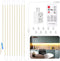 Under Cabinet Lights, 10 PCS LED Strip Lighting for Kitchen 16.4ft Dimmable with Remote Control and Adapter, Timing Warm White Under Counter Lights for Kitchen Closet Bookshelf Bedroom - 3000K