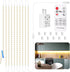 Under Cabinet Lights, 10 PCS LED Strip Lighting for Kitchen 16.4ft Dimmable with Remote Control and Adapter, Timing Warm White Under Counter Lights for Kitchen Closet Bookshelf Bedroom - 3000K