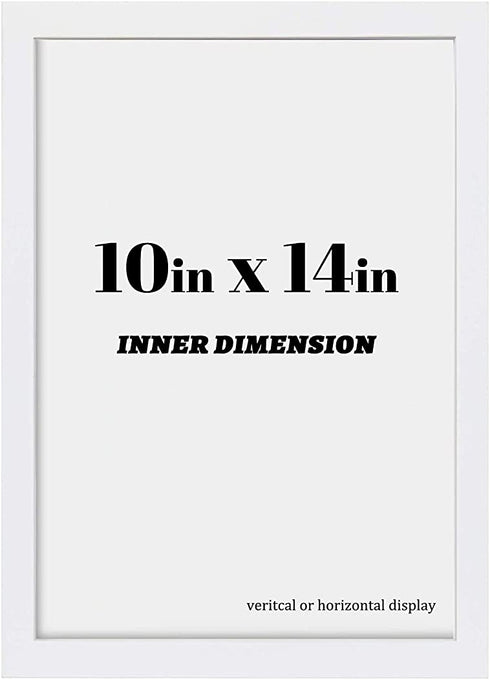 10x14 inch Wall Hanging Wood Picture Frames Diamond Painting Frames Grandad Photo Frame Baby Scan Picture Frames For Family Walls Decoration,Anniversary,Wedding,Christmas,Baby Shower,Housewarming(White)