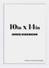 10x14 inch Wall Hanging Wood Picture Frames Diamond Painting Frames Grandad Photo Frame Baby Scan Picture Frames For Family Walls Decoration,Anniversary,Wedding,Christmas,Baby Shower,Housewarming(White)