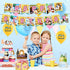 82 Pcs Guinea Pig Theme Birthday Party Decorations,Party Supply Set for Kids with 1 Happy Birthday Banner Garland , 13 Cupcake Toppers,50 Stickers ,18 Balloons for Party Decorations