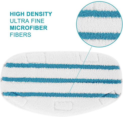 LINNIW 6 Pack Replacement Steam Mop Pads Compatible for PurSteam ThermaPro 10-in-1