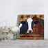 Farmhouse Cow Canvas Print Wall Art Oil Paintings Creative Picture Prints Artwork for Home Bedroom Bathroom Decor,Stretched and Framed Ready to Hang, Country Rustic Wood Barn Fence and Sunflower