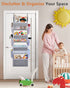 ULG Over The Door Organizer with 4 Large Capacity Pockets and 6 Mesh Pockets, 33lb Capacity Closet Door Hanging Organizer, Nursery Organizers and Storage for Baby Kids Toys, Diapers Organizer