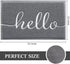 BeneathYourFeet Door Mat, Durable Welcome Mat Low Profile Floor Mat Front Doormat Indoor and Outdoor Doormat Non Slip Rugs for Entryway, Patio, High Traffic Areas (32"x20", Grey)
