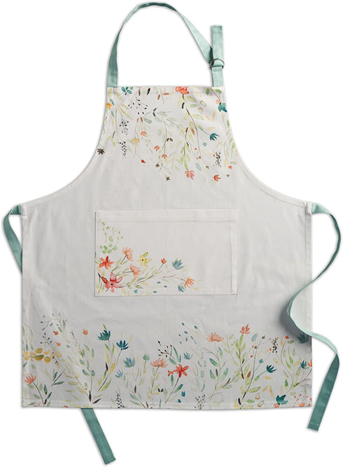 Maison d' Hermine 100% Cotton 1 Piece Kitchen Easter Apron with an Adjustable Neck with Long Ties for Women Men Spring/Summer