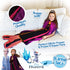 Blankie Tails | Disney Frozen Wearable Blanket - Frozen Disney Movie Double Sided Soft Disney Blanket Minky Fleece Blanket (56'' H x 30' W (Kids Ages 5-12), Frozen 2 - Anna Dress)