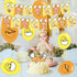 82 Pieces Lazy egg Party Supplies, Gudetama Themed Birthday Party Decoration included Banner, Latex Balloon, Cake Topper, Cupcake Toppers, 50pcs Stickers for Lazy egg Party Decoration.
