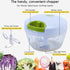 Brieftons Manual Food Chopper, Compact & Powerful Hand Held Pull Vegetable Chopper Blender to Chop Fruits, Vegetables, Herbs, Onions, Garlics for Salsa, Salad, Pesto, Coleslaw, Puree, Indian Cooking