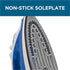 Commercial Care 1200 Watts Steam Iron with 9.5 Ounce Water Tank, Ceramic Soleplate CCSI800