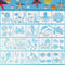 20 Pieces Mermaid Sea Ocean Creatures Stencils Sea Painting Templates Reusable Sea Animal Painting Stencils for DIY Crafts Scrabooking Painting on Wood (13 x 13 cm/ 5.1 x 5.1 Inch)
