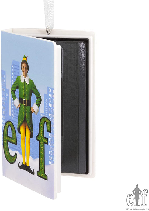 Hallmark Elf Movie Retro Video Cassette Case Christmas Ornament, Buddy The Elf