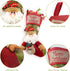 COOLWUFAN Christmas Stockings, 3 Pack 19" Personalized Xmas Stockings with 3D Snowflake Santa, Snowman, Reindeer for Family Holiday Christmas Party Decorations