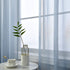 Dusty Blue Voile Sheer Curtains for Living Room 84 Inches Long 2 Panels Rod Pocket Light Filtering Treatment Window Drapes Solid Blue Sheer Curtains for Girls Bedroom 52 X 84 Inch Length
