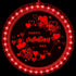 Valentine's Day Lighted Window Decorations, 8.2 inch Valentines Window Lights Battery Operated, Backdrop String Lights for Windows Bedroom Party Holiday Wall Decorations (Heart Style)