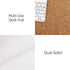 Aothia Office Desk Pad, Natural Cork & PU Leather Dual Side Large Mouse Pad, Laptop Desk Table Protector Writing Mat Easy Clean Waterproof for Office Work/Home/Decor (White,31.5" x 15.7")