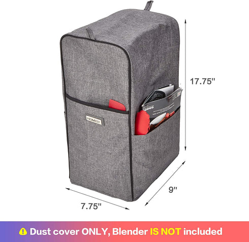 HOMEST Dust Cover for Vitamix Blender, Only Fit Low-profile Container, Compatible with Classic-G-Series and Smart System Models, Grey (Cover Only)