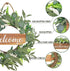 Pinkpum Welcome Sign for Front Door 20 Inch Eucalyptus Welcome Wreaths Outside Spring Front Porch Decor