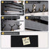 Tikea Mail Holder for Wall - Wood Key Hanger Key Hooks Wall Mount Collapsible Decorative Shelf for Letters, Bills, Entryway Rack, Extra Felt Memo Board