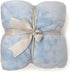 Allgala 60x45 Super Soft Flannel Plush Light Weight Throw Blanket-Light Blue-BLK82310