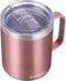 SUNWILL Coffee Mug with Handle, 14oz Insulated Stainless Steel Coffee Travel Mug, Double Wall Vacuum Reusable Coffee Cup with Lid, Rose Gold