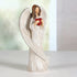HODAO Angel Figurines Little Angel Set Interior Desktop Decoration Angel Decorations 5.8inch(Angel Holding red Heart)