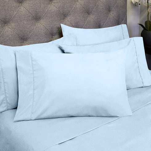 Twin Size Bed Sheets - 4 Piece 1500 Thread Count Fine Brushed Microfiber Deep Pocket Twin Sheet Set Bedding - 1 EXTRA PILLOW CASES, GREAT VALUE, Twin, Aqua